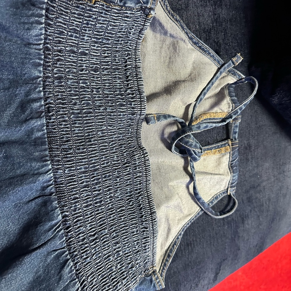 American Eagle Outfitters Blue Denim tank top